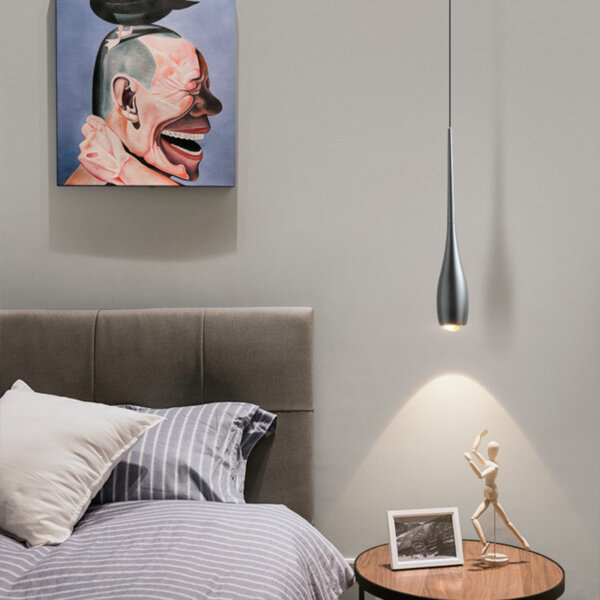 D5CM Lifting White Blue Black Gray Pendant Lamp - 图片 3