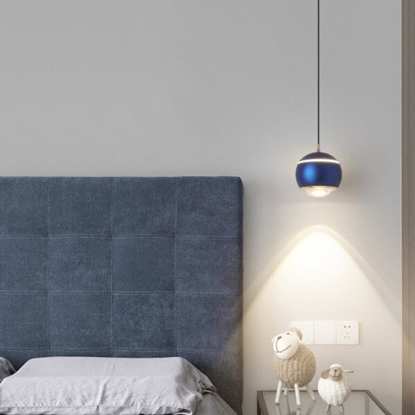 D10CM White Golden Black Blue Red Ball Pendant Lamp - 图片 5