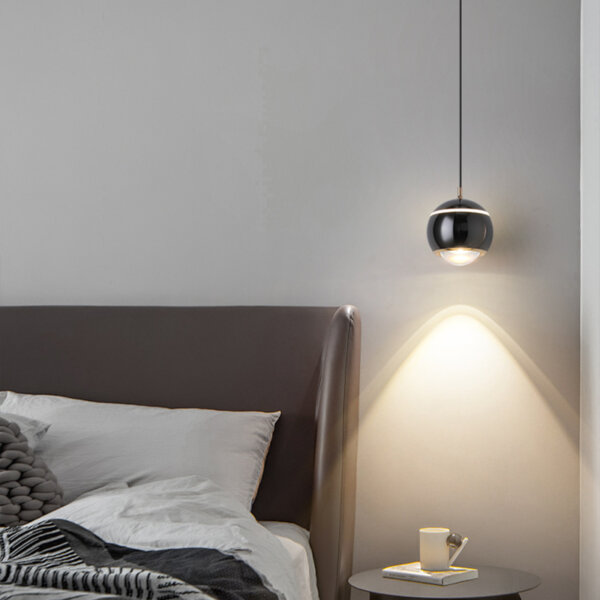 D10CM White Golden Black Blue Red Ball Pendant Lamp - 图片 6