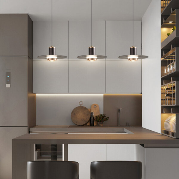 D24CM Black Flying Saucer Pendant Lamp - 图片 6