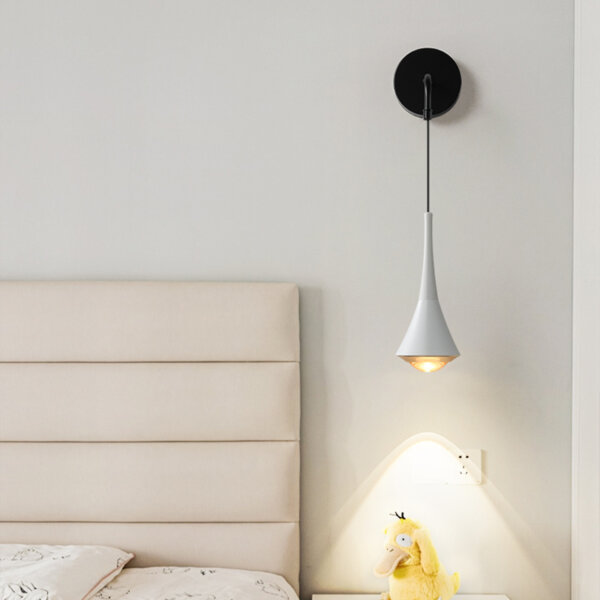 H23cm Black Cone Lens Wall Lamp - 图片 7