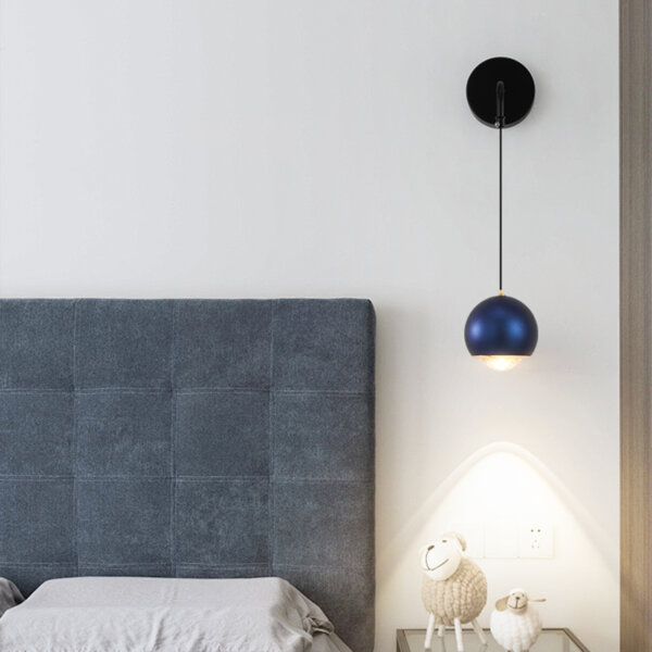 7w Round Black Acrylic LED Wall Lamp - 图片 9