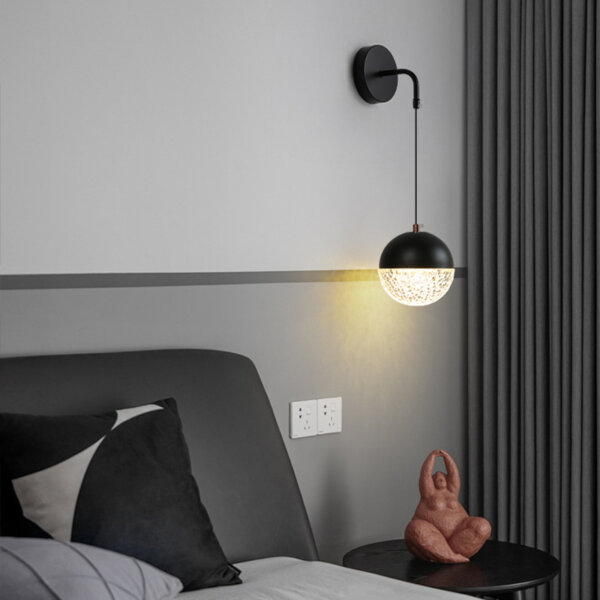 12W Iron Acrylic Ball Wall Lamp - 图片 7