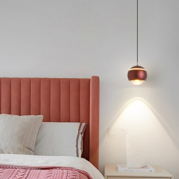 D10CM White Golden Black Blue Red Ball Pendant Lamp - 图片 7