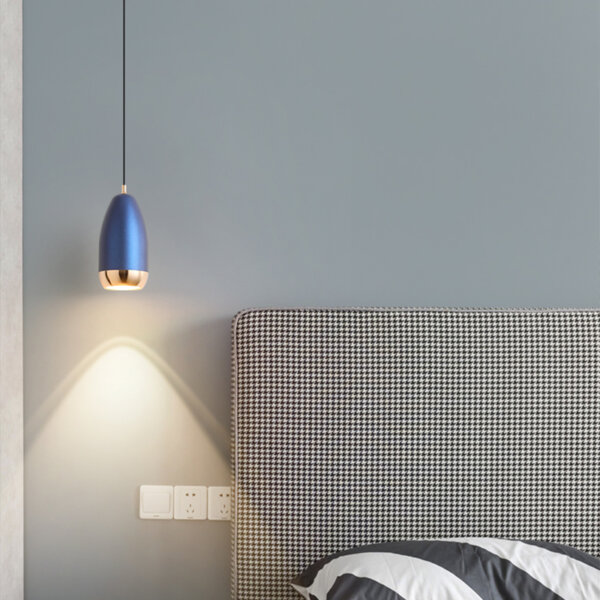 D6CM White Black Blue Red Gray Acrylic Pendant Light - 图片 7