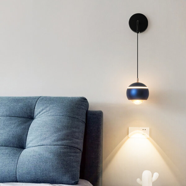 D10cm Round Ball Aluminum Wall Light - 图片 9