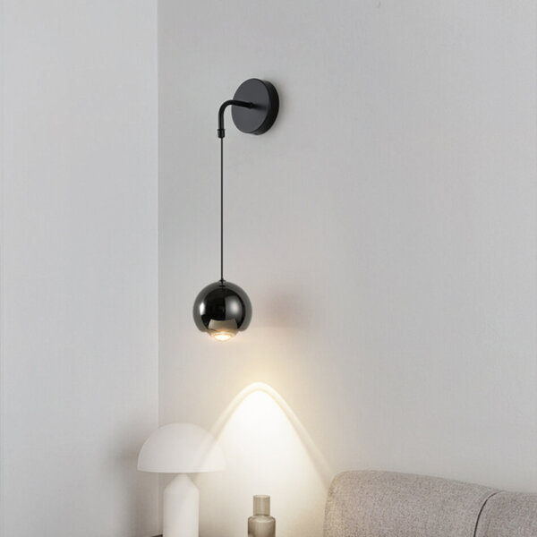 7w Round Black Acrylic LED Wall Lamp - 图片 10