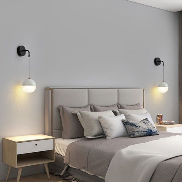 12W Iron Acrylic Ball Wall Lamp - 图片 8