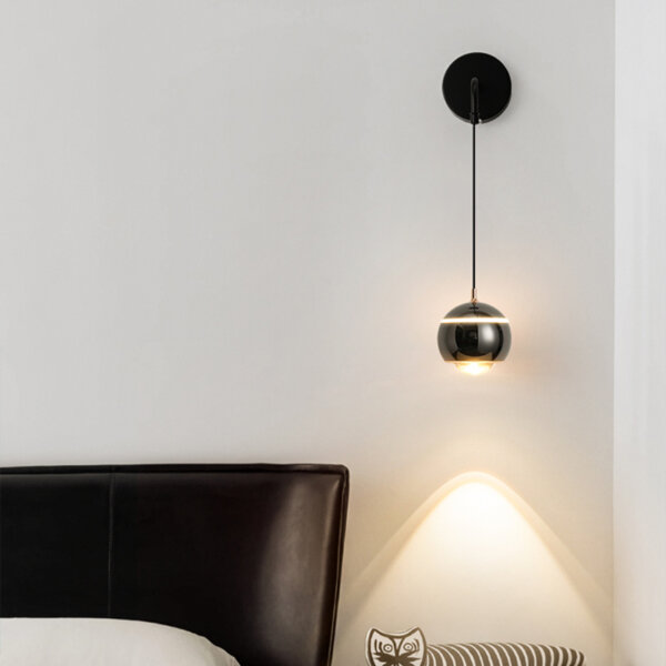 D10cm Round Ball Aluminum Wall Light - 图片 10