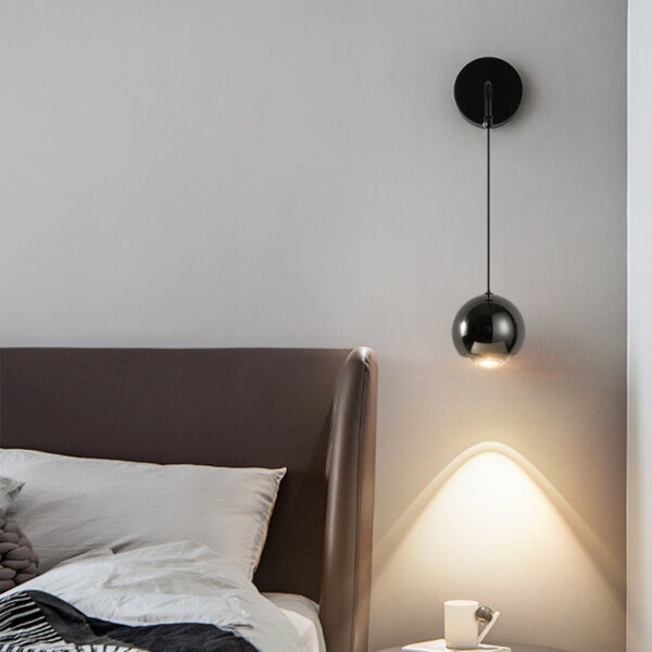 7w Round Black Acrylic LED Wall Lamp - 图片 11
