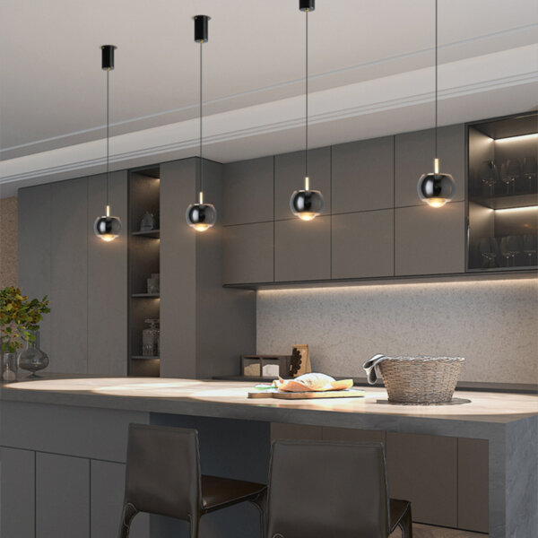 D10CM LED Lens Metal Pendant Light - 图片 9