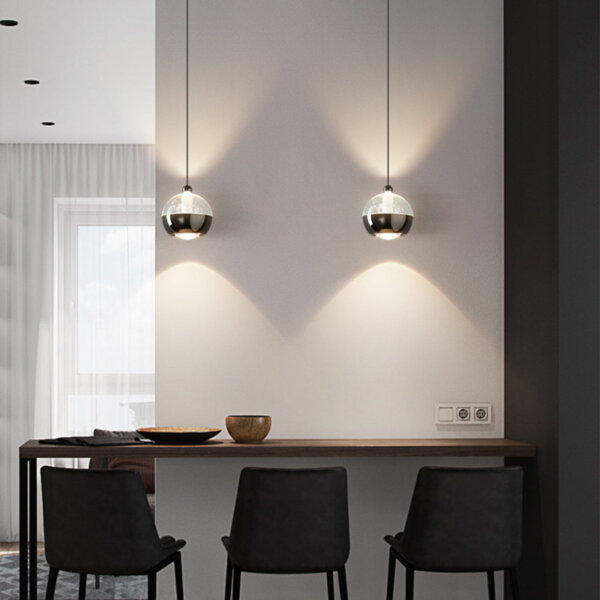 D10CM Aluminum Acrylic Pendant Lamp - 图片 8