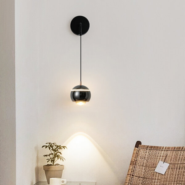 D10cm Round Ball Aluminum Wall Light - 图片 11