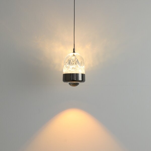 D11CM Golden Black Acrylic Pendant Lamp