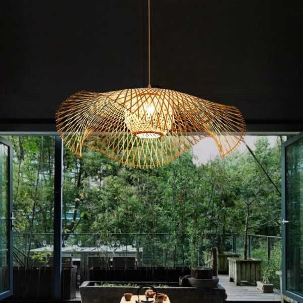 E27/E26 Luxury Wood Pendant Lamp - 图片 2