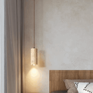 H16cm Yellow Travertine Pendant Light