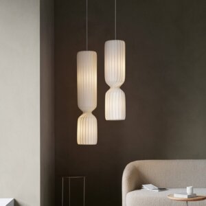 H120CM Silk Lantern Pendant Lamp
