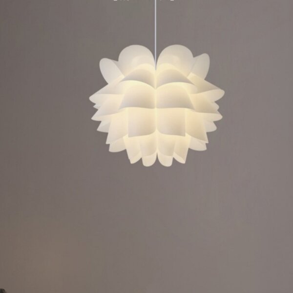 Iron Acrylic Lotus Pendant Light - 图片 2