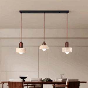 E27/E26 Yellow Brown Pendant Light