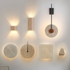Wabi-Sabi Style LED Stone Wall Lamp
