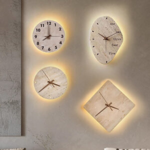 Clock Style LED Stone Wall Light
