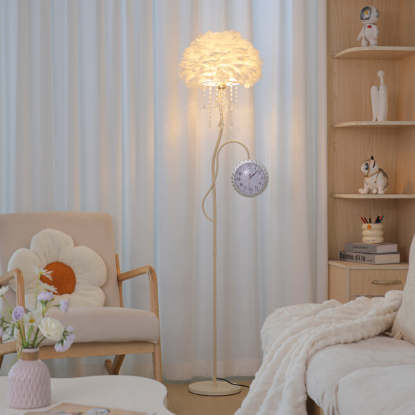 H165CM Hardware Marble Vintage Floor Lamp - 图片 2