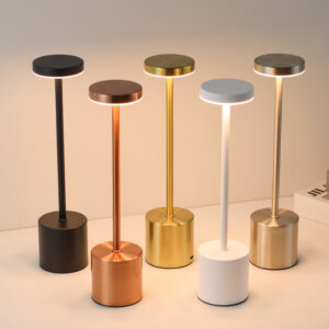 H34cm Iron Acrylic Colourful LED Table Lamp