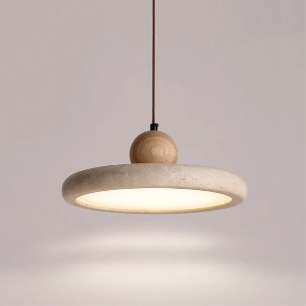 D30cm Wabi Sabi Stone LED Pendant Lamp