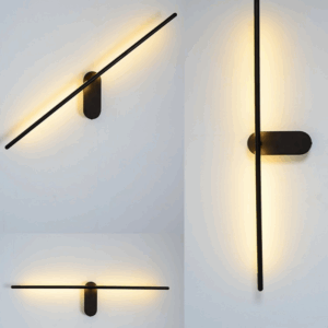 Any Angle Golden Black Linear Wall Lamp