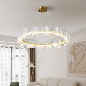 D100CM Silicone Wave Acrylic Pendant Light