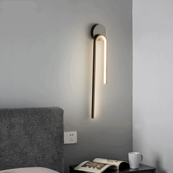 H55cm Iron Copper LED Wall Light - 图片 2