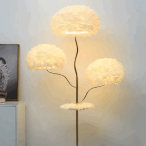 H180CM Tree Feather Floor Lamp