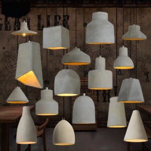 Cement LED Hanging Pendant Lamp