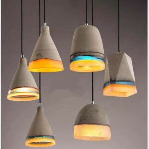 Concrete Resin Cement Pendant Lamp