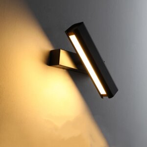 Wooden Rotatable Reading Wall Light