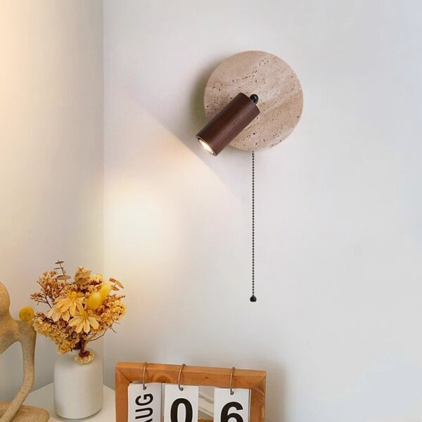 GU10 Natural Marble Stone Wall Lamp - 图片 2