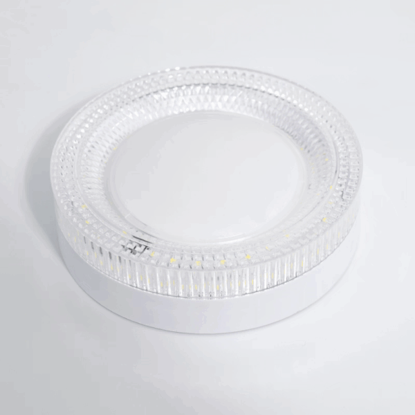 H4cm Round Rectangular Plastic Ceiling Light - 图片 2