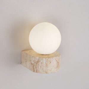 G9 Natural Travertine LED Wall Lamp