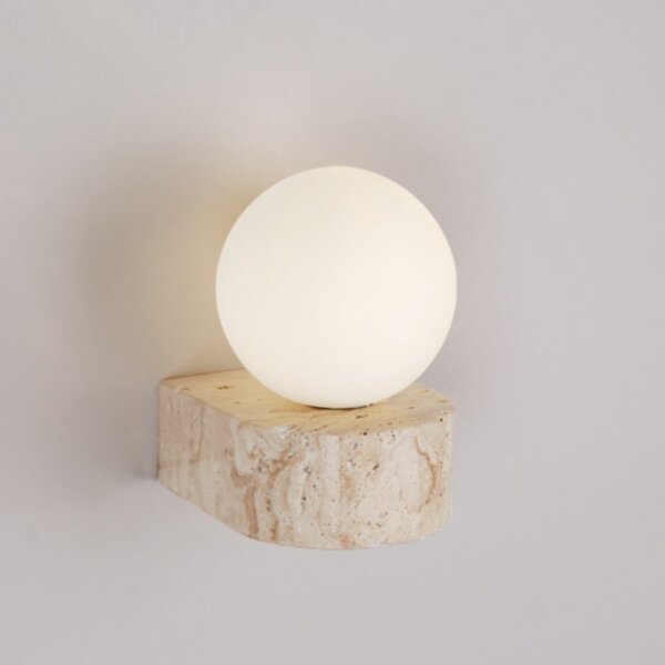 G9 Natural Travertine LED Wall Lamp