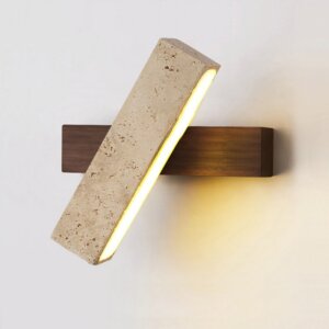 L20cm Cuboid Stone Reading LED Wall Light