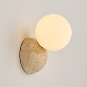 G9 Travertine Round Ball LED Wall Lamp