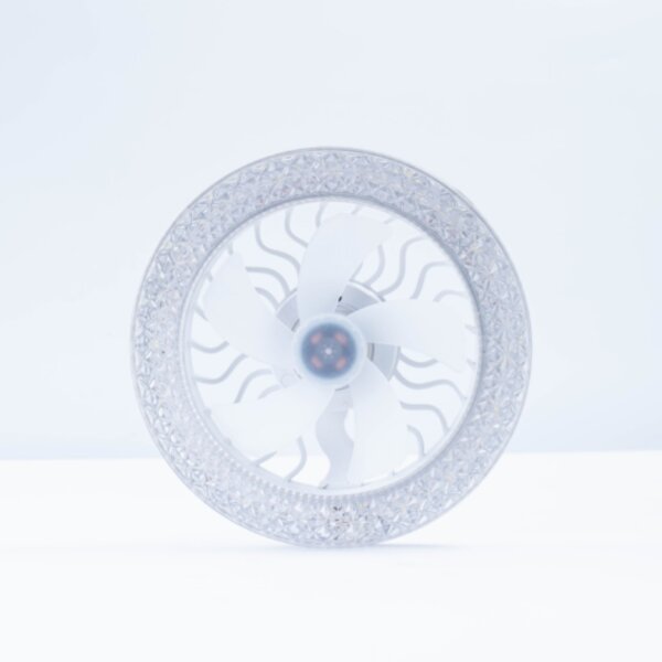 Remote Control Mini Ceiling Fan Light - 图片 2