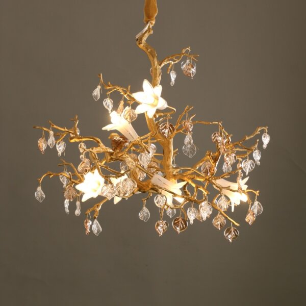 D50CM Glass Flower Tree Chandelier