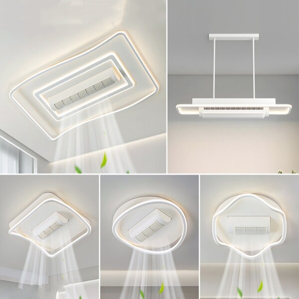 Acrylic Bladeless Ceiling Fan Light