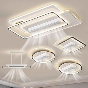 Large Wind Quiet Bladeless Ceiling Fan Lamp