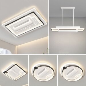 D50cm Leafless Remote Ceiling Fan Light