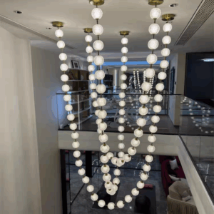 Custom Transparent Acrylic Big Pendant Light