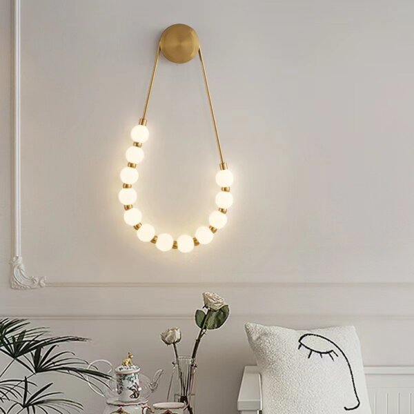 Iron Acrylic Ball LED Wall Lamp - 图片 2