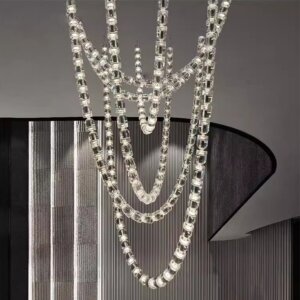 Metal Acrylic Linear Pendant Light