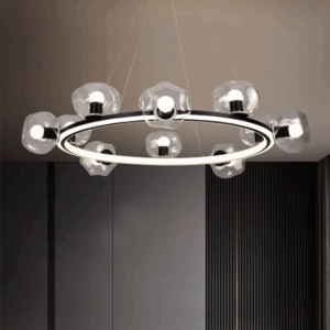 Black Aluminum Silicone LED Pendant Light
